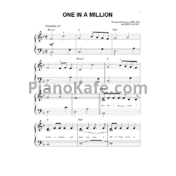 Ноты Miley Cyrus - One in a million - предпросмотр
