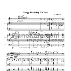 Ноты Милдред Хилл - Happy Birthday to you - предпросмотр
