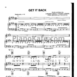 Ноты Whitney Houston - Get it back - предпросмотр