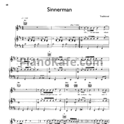 Ноты Nina Simone - Sinnerman - предпросмотр