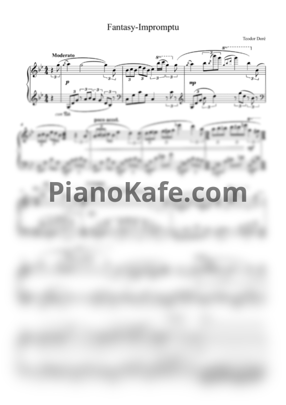 Ноты Teodor Doré - Fantasy-Impromptu - PianoKafe.com