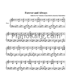 Ноты Bullet for My Valentine - Forever and always