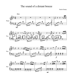 Ноты Dustin Stamp - The sound of a distant breeze - предпросмотр