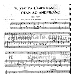 Ноты Renato Carosone - Tu Vuò Fa' L'Americano