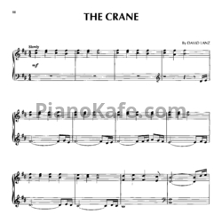 Ноты David Lanz - The crane - предпросмотр