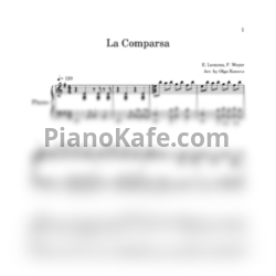 Ноты Francis Goya (F. Weyer) - La Comparsa (Переложение для фортепиано соло) - предпросмотр