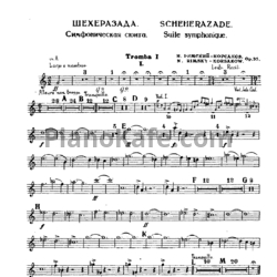 Ноты Н. Римский-Корсаков - Симфоническая сюита "Шехерезада" (Соч. 35, Часть 4, Тетрадь 2) - предпросмотр