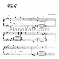 Ноты David Lanz - Leaves on the seine - предпросмотр