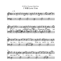 Ноты Kathy Fisher - I will love you