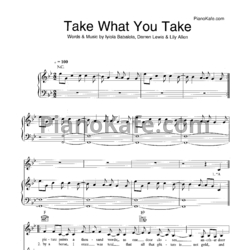 Ноты Lily Allen - Take What You Take