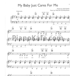 Ноты Nina Simone - My baby just cares for me (Версия 2) - предпросмотр