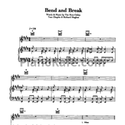 Ноты Keane - Bend and break - предпросмотр