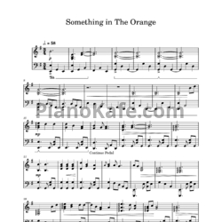 Ноты Zach Bryan - Something in the orange - предпросмотр