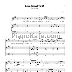 Ноты Corrinne May - Love song for #1 - предпросмотр