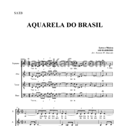 Ноты Ary Barroso - Aquarela do Brasil (Хоровая партитура)