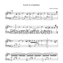 Ноты Ludovico Einaudi - Love is a mystery - предпросмотр