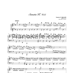Ноты Д. Скарлатти - Соната K455 - предпросмотр