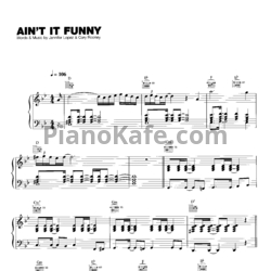 Ноты Jennifer Lopez - Ain't it funny - предпросмотр