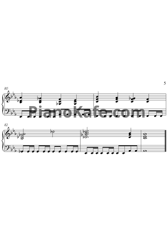 Ноты Keane - A bad dream - PianoKafe.com