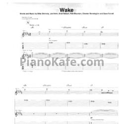 Ноты Linkin Park - Wake - предпросмотр