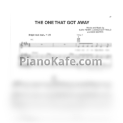 Ноты Katy Perry - The one that got away - предпросмотр