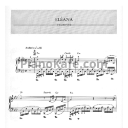 Ноты Richard Clayderman - Eleana - предпросмотр