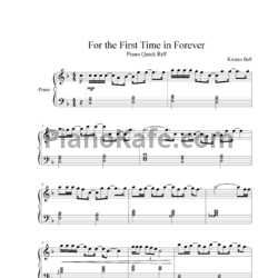 Ноты Robert Lopez, Kristen Bell - For the first time in forever (Версия 2) - предпросмотр