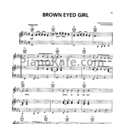 Ноты Van Morrison - Brown eyed girl - предпросмотр