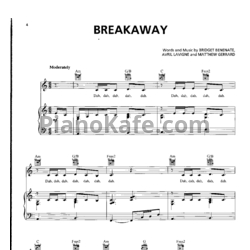 Ноты Kelly Clarkson - Breakaway (Книга нот) - предпросмотр