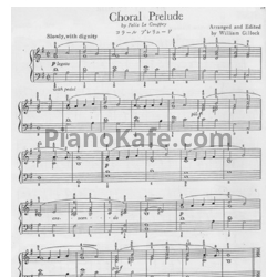 Ноты William Gillock - Choral prelude - предпросмотр