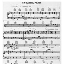 Ноты Supertramp - It's raining again