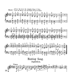 Ноты Корнелиус Гурлитт - Hunting song (Op. 101, №19) - предпросмотр