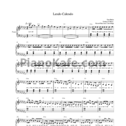 Ноты Dan Balan feat. Tany Vander & Brasco - Lendo Calendo - предпросмотр