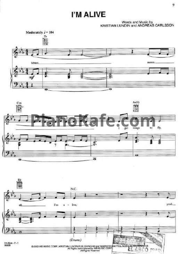 Ноты Celine Dion - A new day has come (Книга нот) - PianoKafe.com