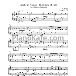 Ноты Inochi no Namae - The Name of Life - предпросмотр