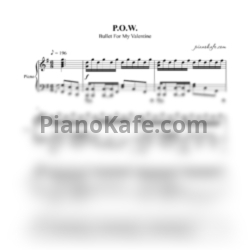 Ноты Bullet For My Valentine - P.O.W. - предпросмотр