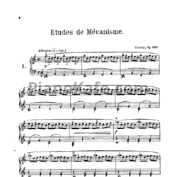 Ноты Карл Черни - Этюды (Op. 849) - предпросмотр