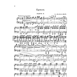 Ноты Л. Бетховен - Эгмонт (Op. 84) для 2 фортепиано в 8 рук - предпросмотр