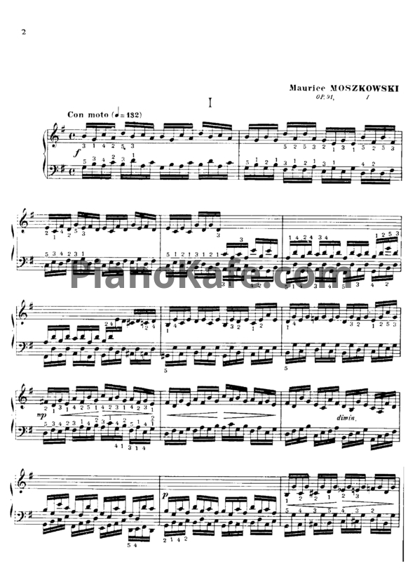 Ноты М. Мошковский - 20 этюдов (Соч. 91) - PianoKafe.com