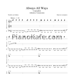Ноты Lostprophets - Always all ways