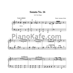 Ноты Antonio Soler - Sonata No. 16 in E Flat major - предпросмотр