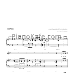 Ноты Antonio Carlos Jobim - Incerteza - предпросмотр