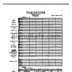 Ноты Эдуард Элгар - Вариации "Enigma" (Op. 36, Партитура) - предпросмотр