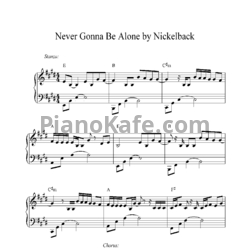 Ноты Nickelback - Never gonna be alone - предпросмотр