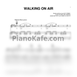 Ноты Katy Perry - Walking on air - предпросмотр