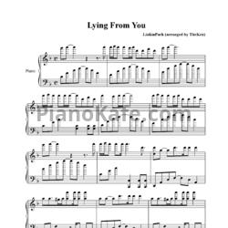 Ноты Linkin Park - Lying from you - предпросмотр