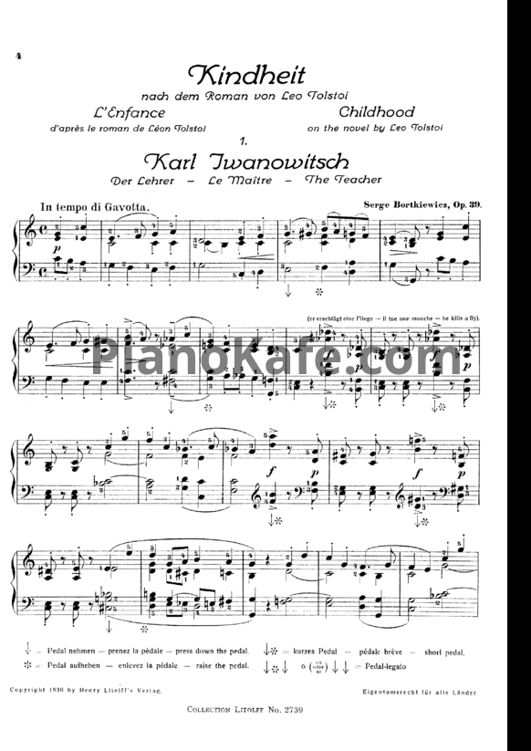 Ноты С. Борткевич - Детство (Op. 39) - PianoKafe.com