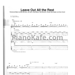 Ноты Linkin Park - Leave out all the rest (Версия 2) - предпросмотр