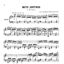 Ноты Алис Эллен Шарбоне-Келлерман - Moto continuo (Op. 41) - предпросмотр