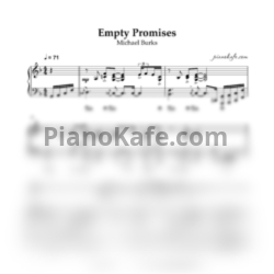 Ноты Michael Burks - Empty promises - предпросмотр